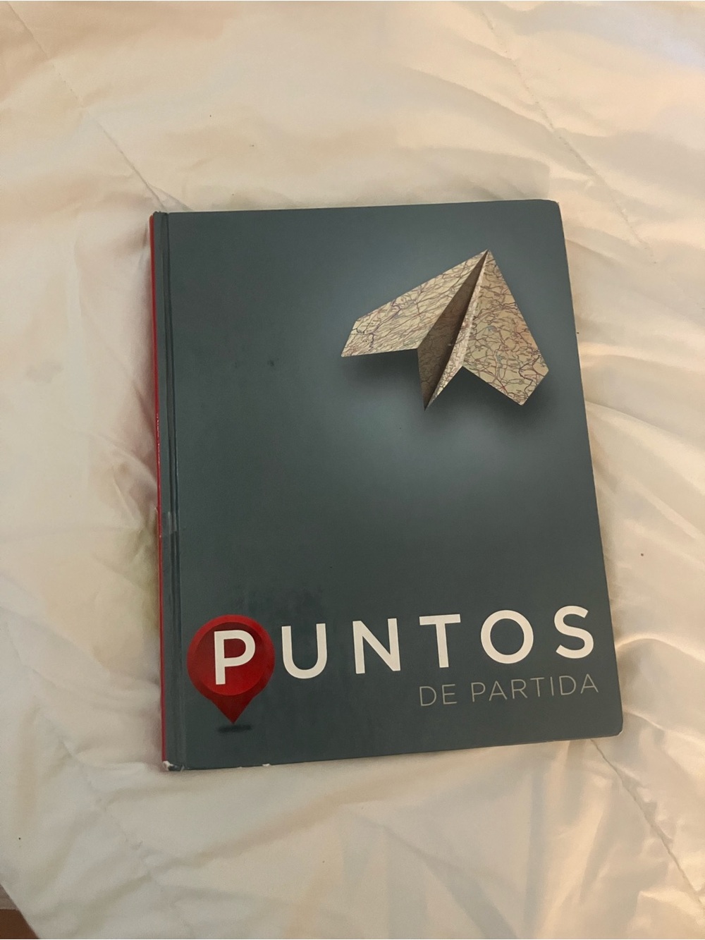Puntos De Partida Hardcover Notebook - Slate Blue with Red Accent